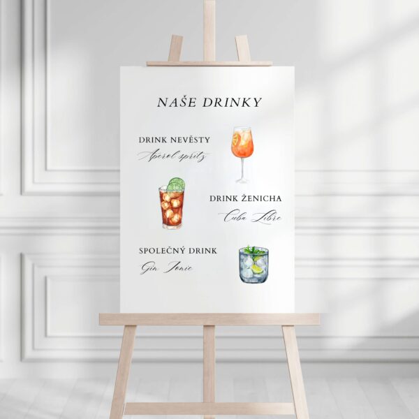 svatební drinky drink nevěsty drink ženicha naše drinky
