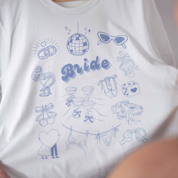 tričko pro nevěstu Blue dream bride