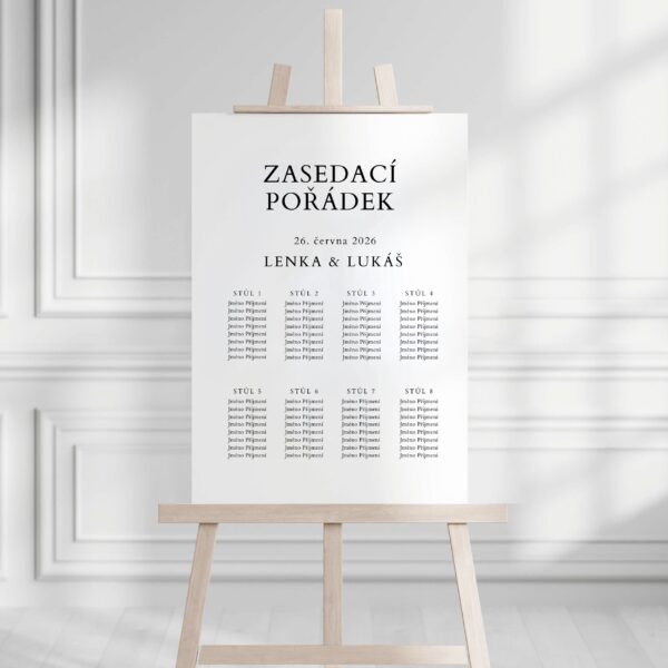 zasedací pořádek
