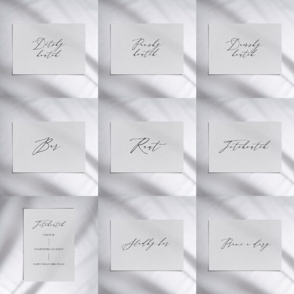 cedulky na svatební den Aurelia