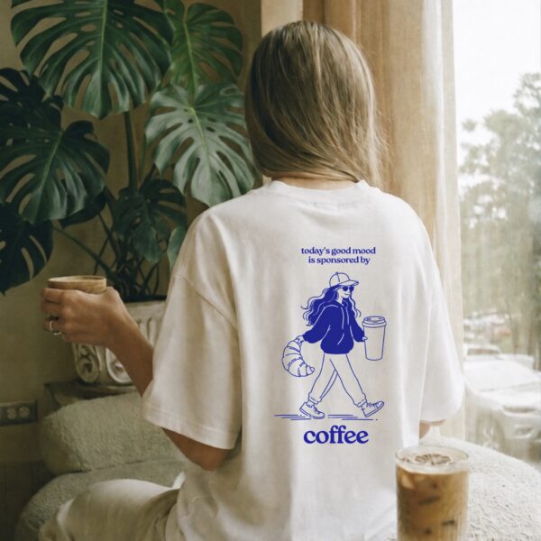 tričko s kávou pro kávové nadšence todays sponsored by coffee